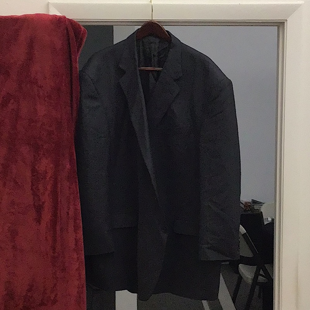 big and tall sport coat. Dark gray charcoal color. Size 52L  Joseph & Feiss